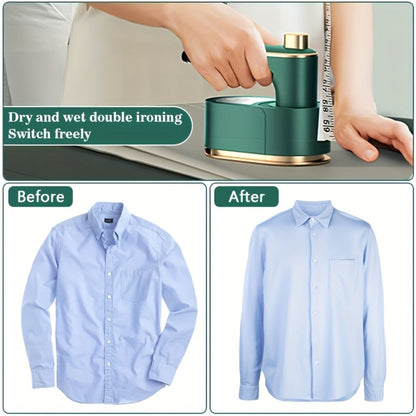 Portable Steam Iron for Clothes, 40W Handheld Folding Steamer with 180° Rotating Head, Fast Heating & Quick Wrinkle Removal for Travel