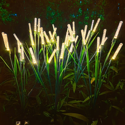 Solar Bubble Pathway Lights Outdoor 4 Pack, Acrylic Reed Stake Lights Dusk to Dawn, White Solar Powered LED for Garden