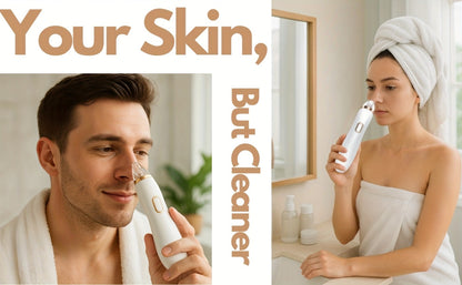 Blackhead Remover Vacuum Pore Cleaner 5 Adjustable Suction Levels - 4 Probe Heads 600mAh for Bath Time, Home Spa and Personal Care