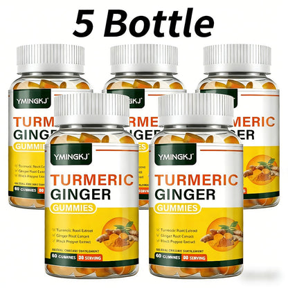 Turmeric Gummies with Black Pepper & Mint, 2000% Higher Absorption Curcumin, Anti-Inflammatory Joint