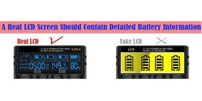 18650 Battery Charger with LCD Display, Universal Smart Charger for 3.7V & 1.2V Rechargeable Batteries