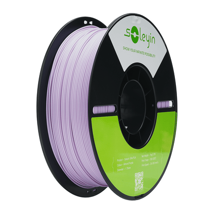 3D Printer Filament Soeyin PLA 1.75mm 1kg Open-Rim Spool in Almond Purple, Strawberry Milk or Grey