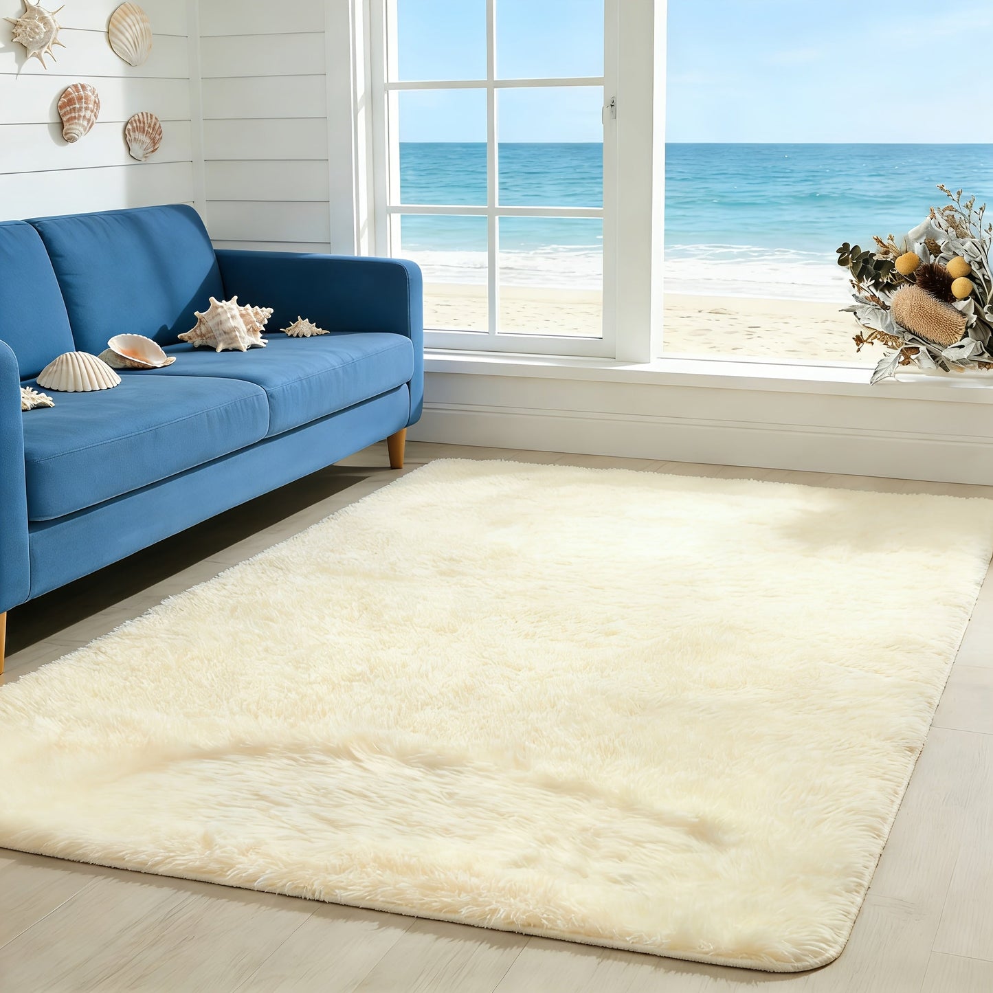 Area Rug Faux-Fur Tufted Collection at 650 g/m² with 22 Colors and Ten Retained Size Listings