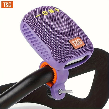 T&G 392 IPX5 Cycling Bluetooth Speaker, Compact Outdoor Wireless Speaker with TWS Stereo, FM Radio