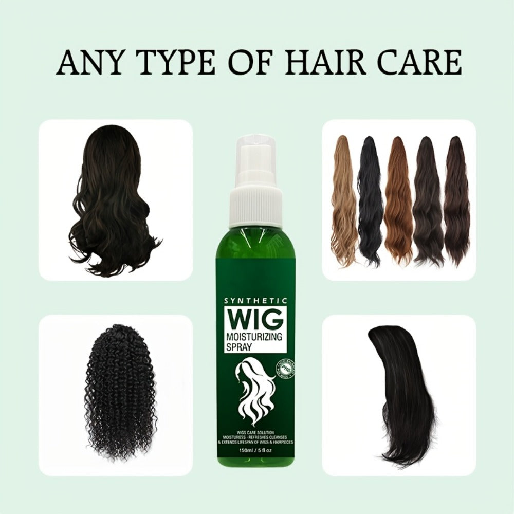 Synthetic Wig Refresher Spray Leave-In Conditioner, Revitalizes & Detangles Wigs & Hairpieces, Cleanses Between Washes
