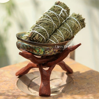 Sage Smudge Kit 5 Pack White Sage Cedarwood Dragon's Blood Eucalyptus Lavender Incense Sticks for Entryways, Bedrooms and Living Spaces