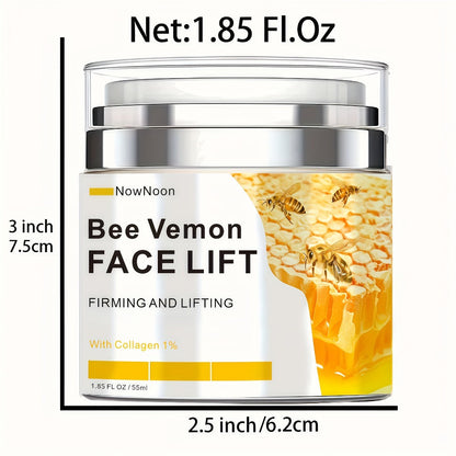 Face Cream Bee Venom 50g Formula with Hyaluronic Acid, Vitamin E and Lightweight Face and Neck Texture