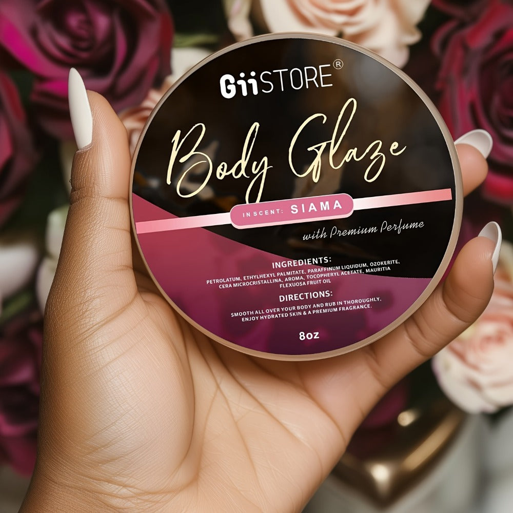 Body Glaze Moisturizer 80oz with Hyaluronic Acid and Glycerin in Four Scent Options for Daily Full Body Care