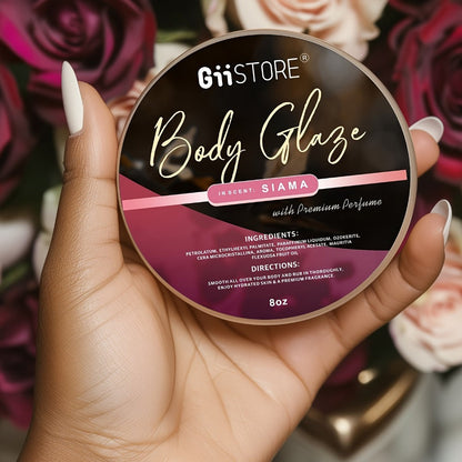 Body Glaze Moisturizer 80oz with Hyaluronic Acid and Glycerin in Four Scent Options for Daily Full Body Care