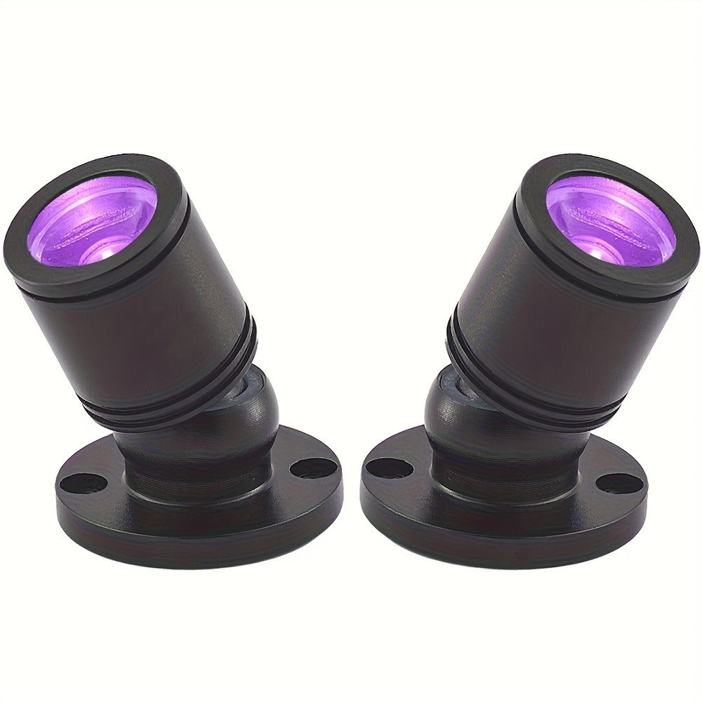 LED UV Blacklight USB Powered Mini Spotlight, Glow Party, Tapestry & UV Reactive Decoration with On/Off Switch
