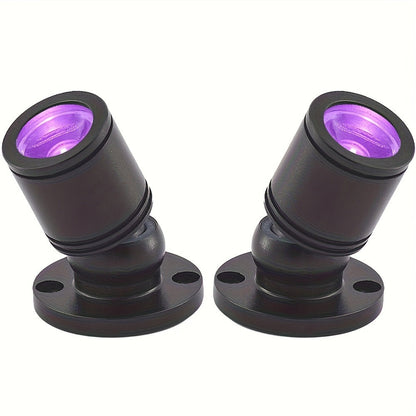 LED UV Blacklight USB Powered Mini Spotlight, Glow Party, Tapestry & UV Reactive Decoration with On/Off Switch
