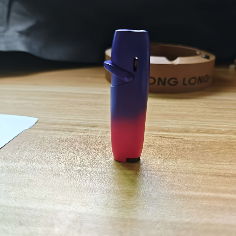 Cute Jet Torch Lighter for Women, Compact Windproof Adjustable Flame Lighter, Portable Refillable Butane Torch for Camping