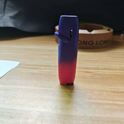 Cute Jet Torch Lighter for Women, Compact Windproof Adjustable Flame Lighter, Portable Refillable Butane Torch for Camping