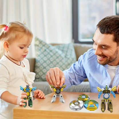 Deformation Robot Fingertip Gyro Fidget Spinner, Creative Finger Gyroscope Toy for Kids & Adults
