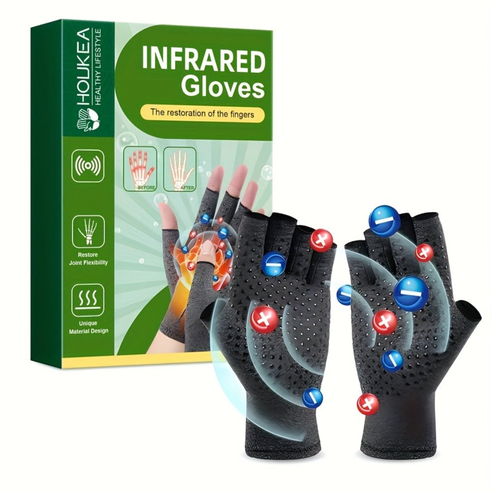 Compression Arthritis Gloves Breathable Joint Care 2 Pairs for Men & Women, Polyester Hand Support Gloves for Arthritis Pain