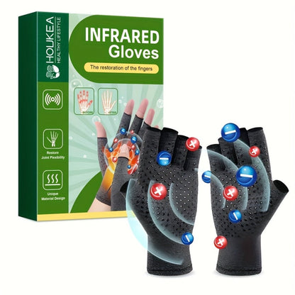 Compression Arthritis Gloves Breathable Joint Care 2 Pairs for Men & Women, Polyester Hand Support Gloves for Arthritis Pain
