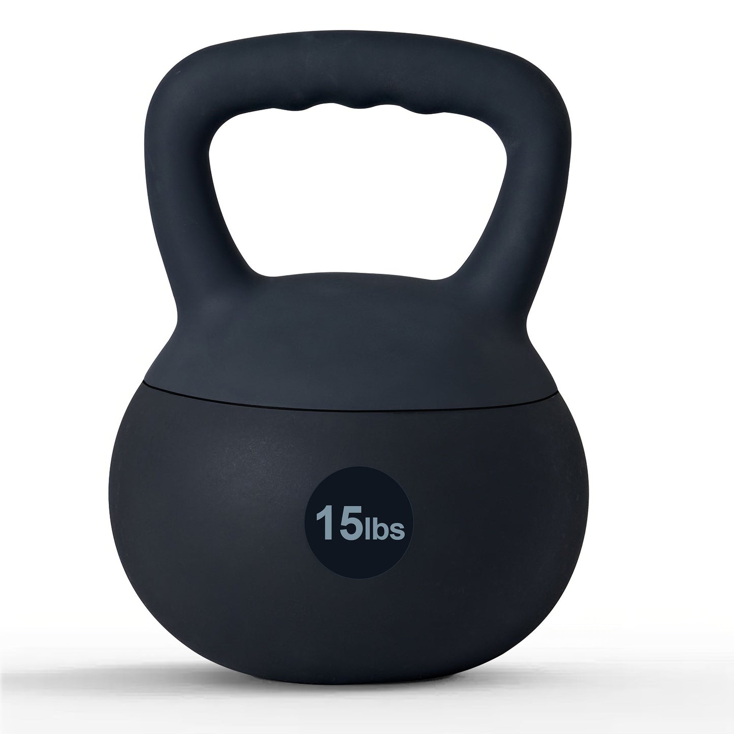 Soft PVC Kettlebell Iron Sand Filled – Wide Non-Slip Handle, 10 to 25 lbs, Safe for Home Use – Strength Training Weights for Women &
