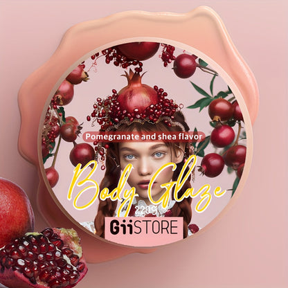 Body Glaze Moisturizer 80oz with Hyaluronic Acid and Glycerin in Four Scent Options for Daily Full Body Care