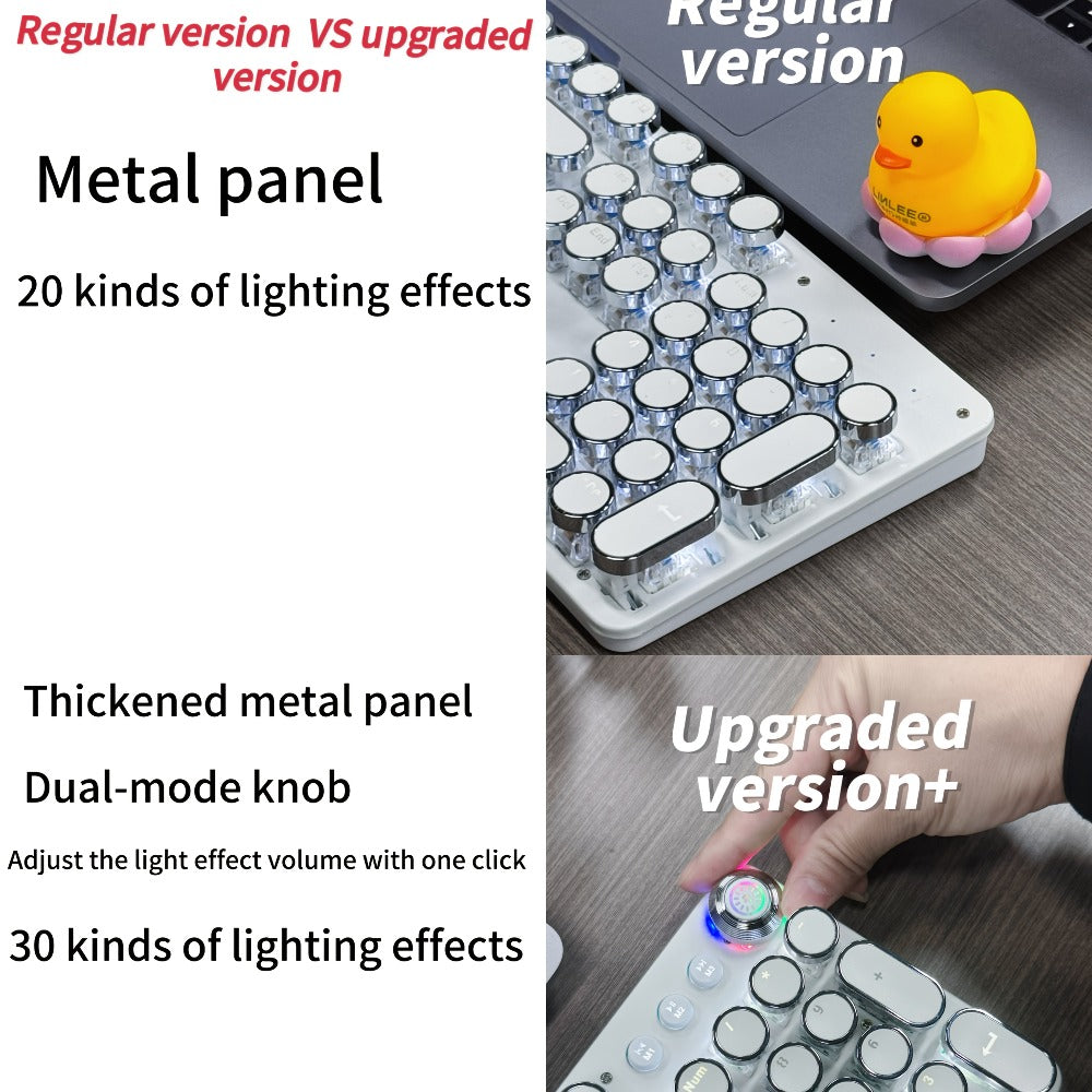 Hot-Swappable Mechanical Keyboard and Mouse Combo 34 Lighting Effects True Mechanical Blue for an Everyday Personal Care Routine