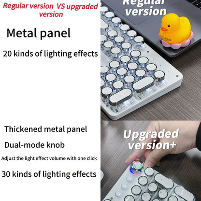 Hot-Swappable Mechanical Keyboard and Mouse Combo 34 Lighting Effects True Mechanical Blue for an Everyday Personal Care Routine