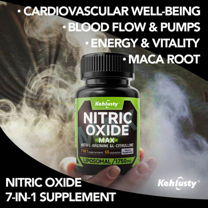 L-Arginine & L-Citrulline Supplement 7-in-1 with Maca Root, Beetroot & Nitric Oxide Booster - Stamina