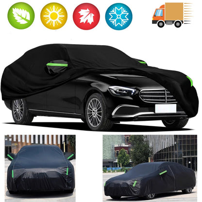 All Weather Car Cover for Sedan & Coupe 185"x69"x59" – Outdoor UV, Rain, Snow & Hail Protection for Toyota Camry, Honda Accord