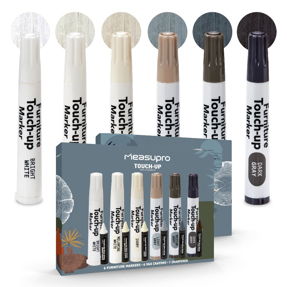 Wood Scratch Kit Furniture Touch Up Markers Scratch Stain Pens for Wood Furniture Tables for Entryways, Bedrooms and Living Spaces