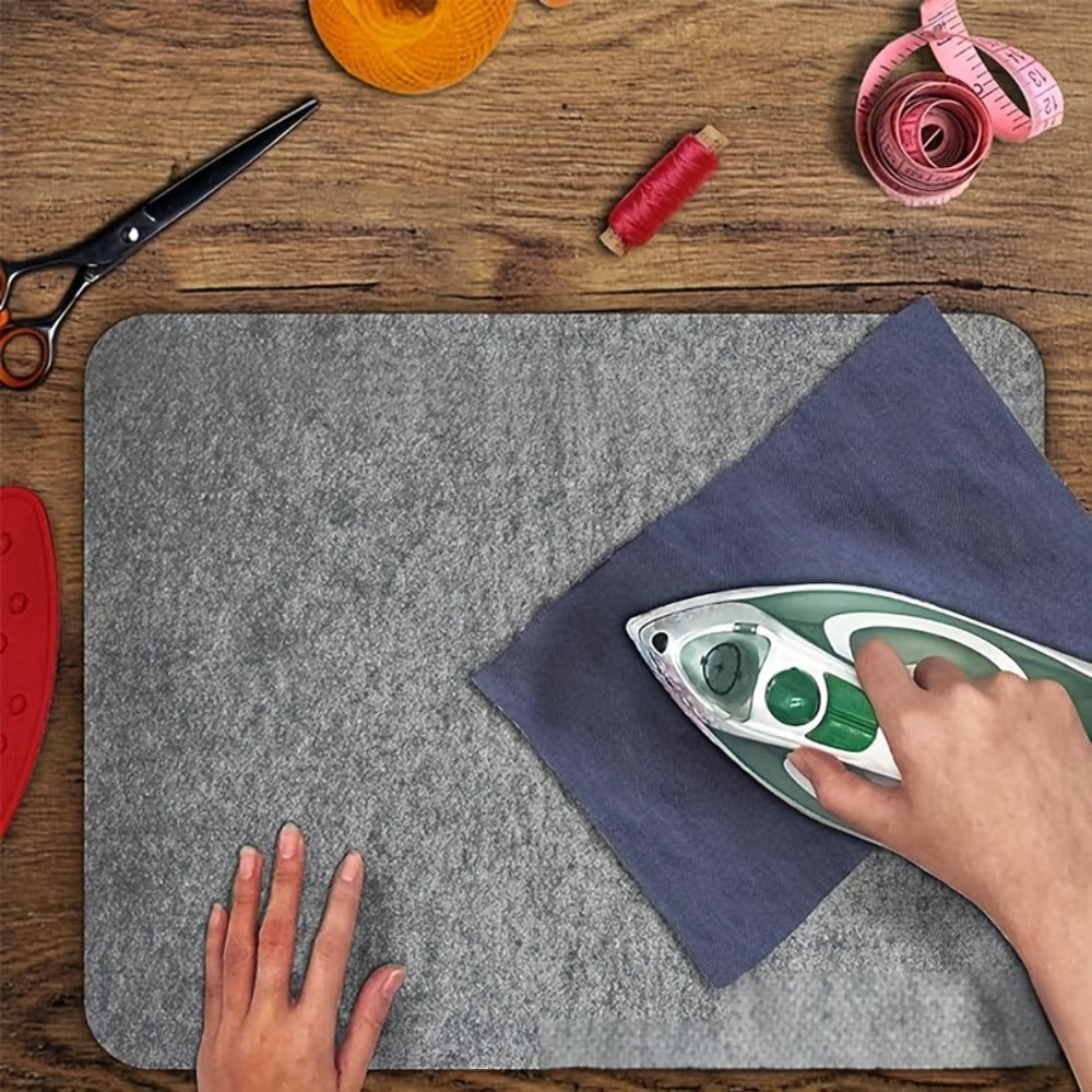 Ironing Pad Heat Resistant Felt Ironing Mat Portable Ironing Board Cover for Tabletop for Entryways, Bedrooms and Living Spaces
