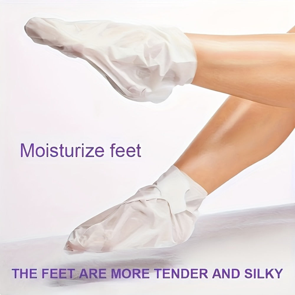 Lavender Foot Mask Socks Deep Hydrating Moisturizing Foot Care Treatment – Soft Smooth Skin, Portable Home Travel Spa