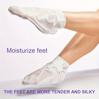 Lavender Foot Mask Socks Deep Hydrating Moisturizing Foot Care Treatment – Soft Smooth Skin, Portable Home Travel Spa