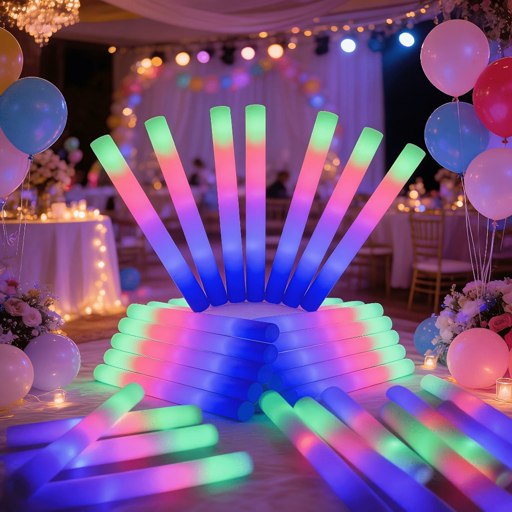 Foam Glow Sticks Set 103pcs 70pcs 40pcs for Entryways, Bedrooms and Living Spaces, with the Listed Configuration