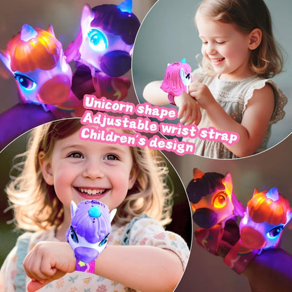 Unicorn Walkie Talkies for Kids 2 Pack, Glow in the Dark, Long Range 2-Way Radio Toy for Boys & Girls Ages 3-12