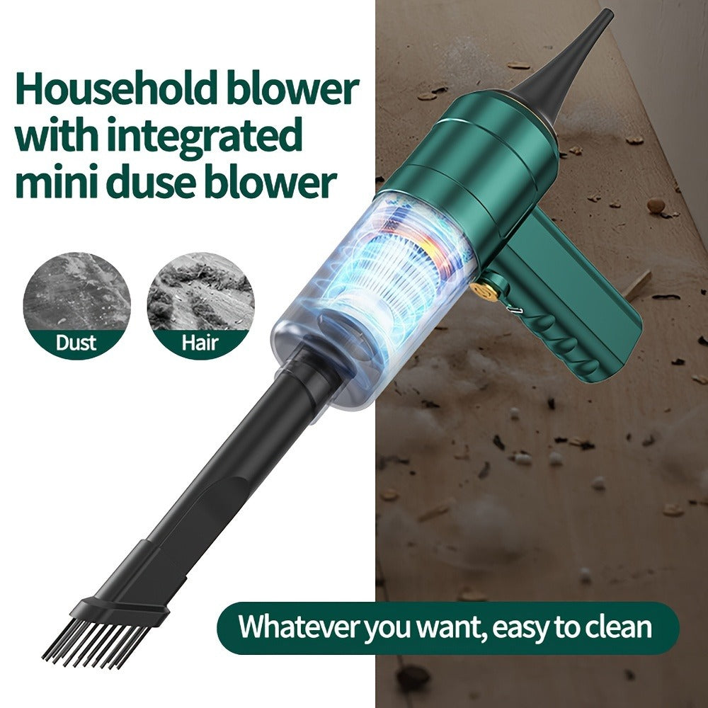Mini Handheld Vacuum Cordless 4-in-1 Rechargeable, Portable Car Vacuum Cleaner & Air Blower & Hand Pump
