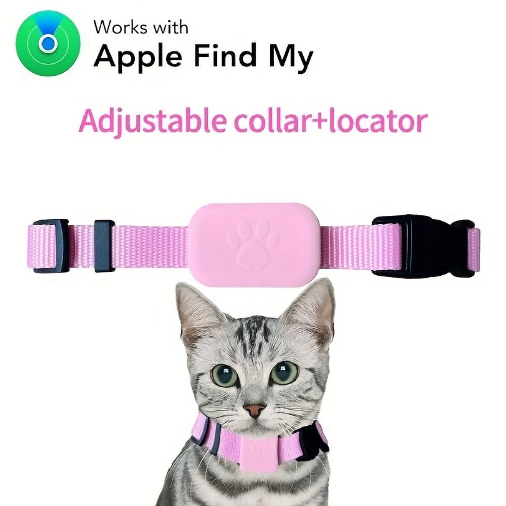 Pet GPS Tracking Collar Dual-System Smart Positioning, Anti-Lost Adjustable Collar Tracker for Cats Dogs & Puppies