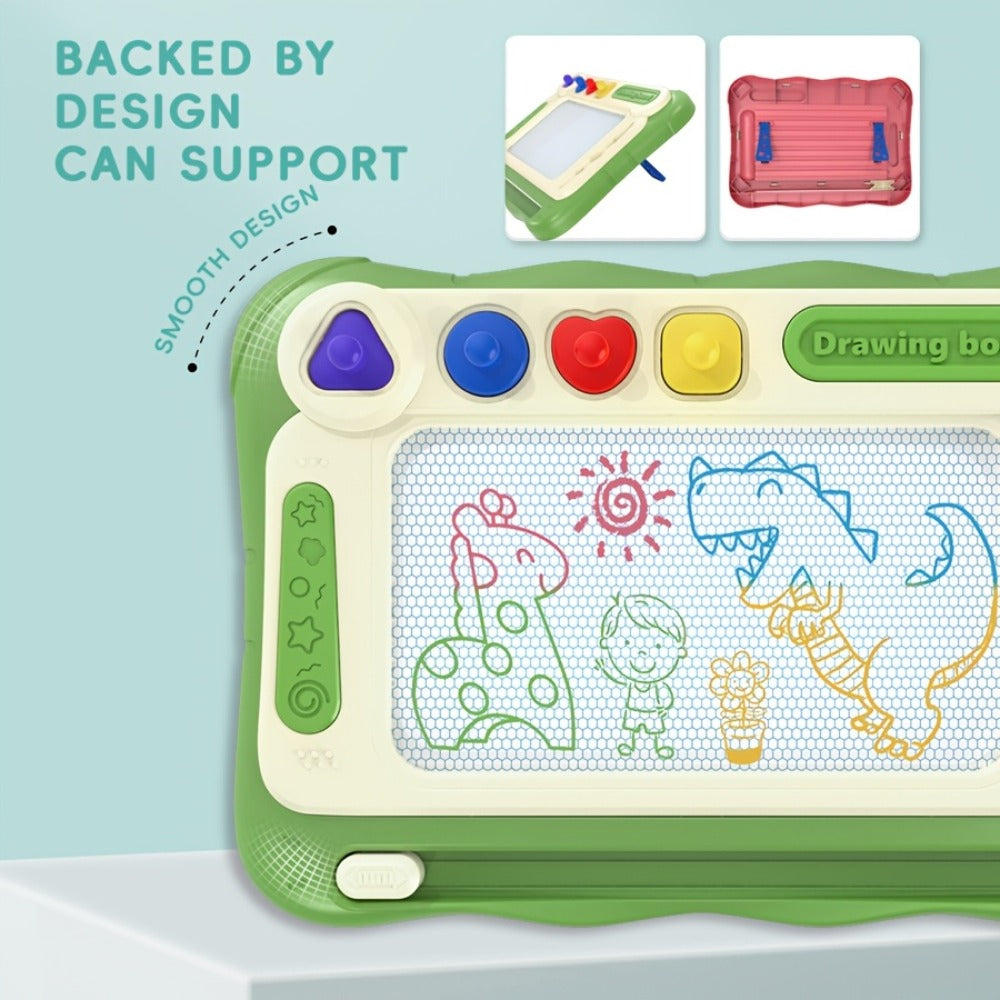 Kids Drawing Board Easel Upgraded with 4 Stamps & Paintbrush with the Listed Color, Size or Set Options for Everyday Use
