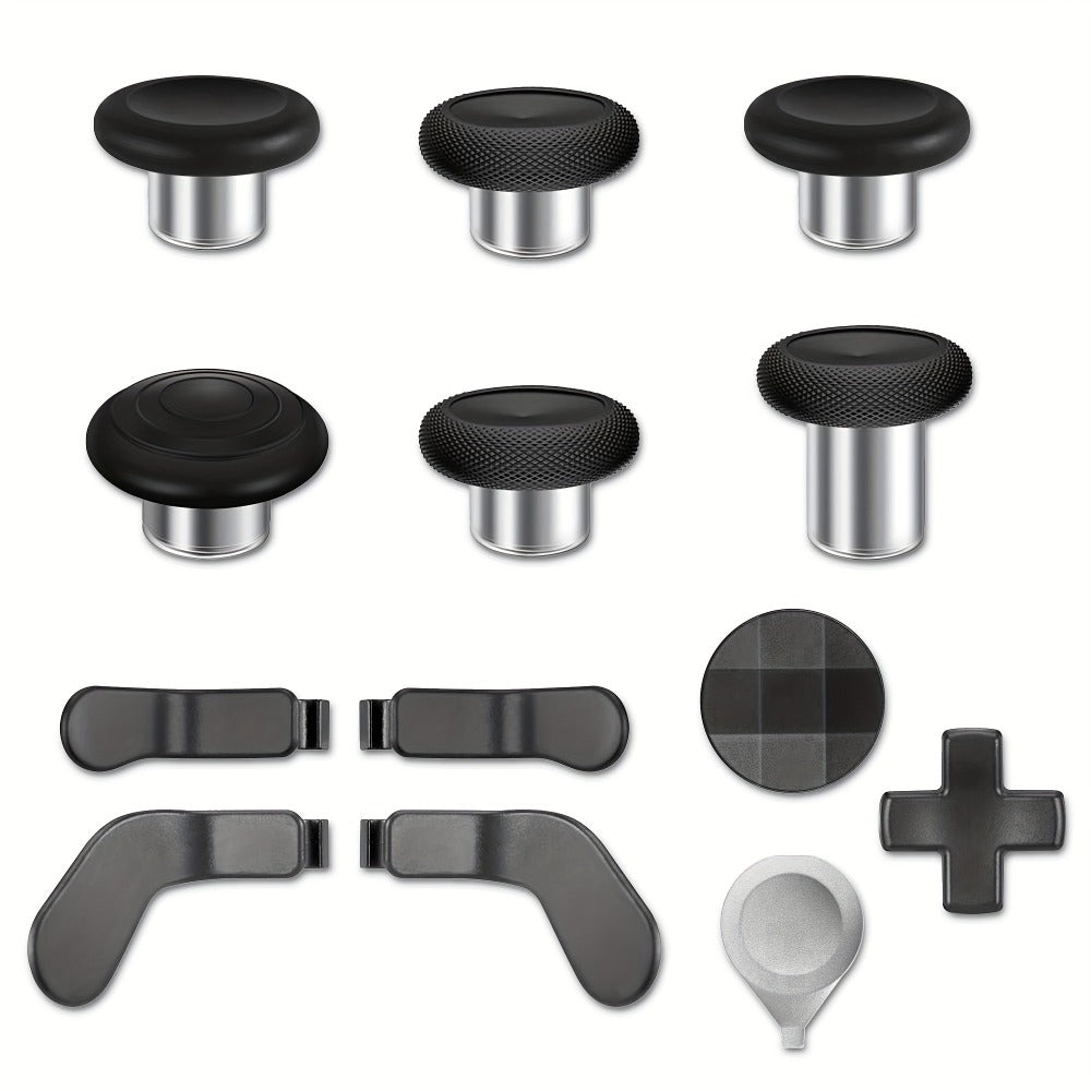 Xbox Elite Controller Series 2 Accessories 13-in-1 Replacement Kit – Paddles Thumbsticks Analog Sticks 2 D-Pads Repair Tool Stainless Steel