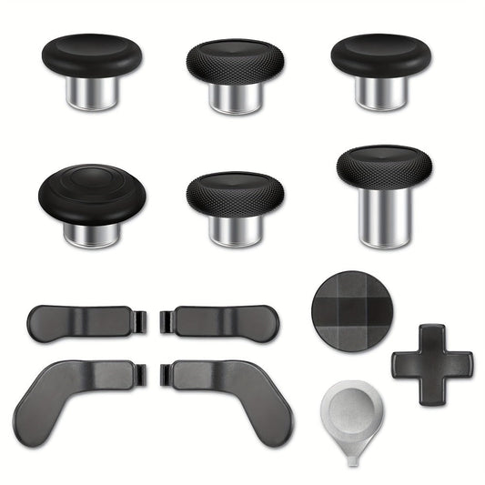 Xbox Elite Controller Series 2 Accessories 13-in-1 Replacement Kit – Paddles Thumbsticks Analog Sticks 2 D-Pads Repair Tool Stainless Steel