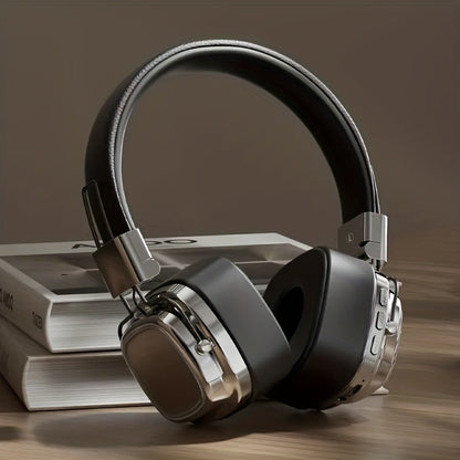 Semi-Open Over-Ear Headphones with Wired and Wireless Modes, Retractable Cable, Type-C Charging and Three Colors