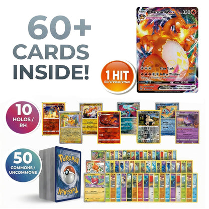 Trading Card Game 61-Card Mystery Assortment with One Pack Option and Mixed Character Card Artwork