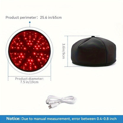Red Light Therapy Cap FDA Cleared 120 LEDs | 660nm & 830nm Wavelength Hair Growth Helmet for Home Use | Near Infrared Light Therapy Hat