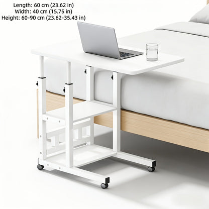 Bedside Table with Wheels Adjustable Height – Multi-Style Nursing Care Table for Elderly & Patients | Single & 3-Tier Rolling Overbed Dining