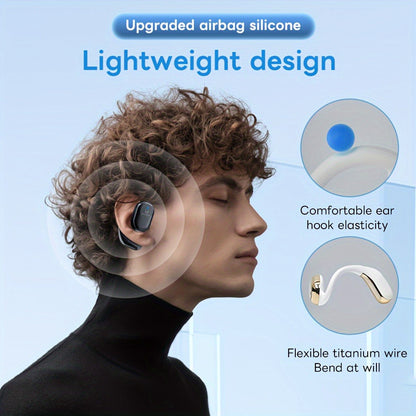 Gionee 90° Suspension Sport Earhook Wireless Earphones, Digital Display Charging Case Noise Cancelling HD Sound
