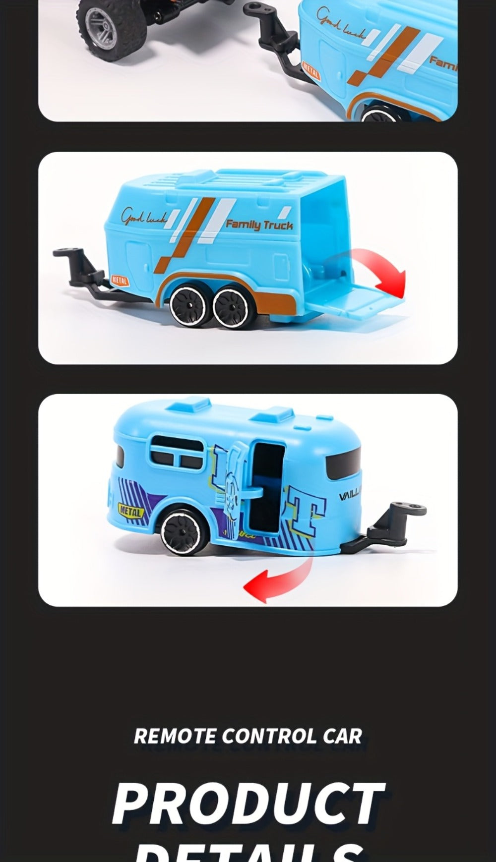 1:64 Scale Mini RC Car Alloy Off-Road Truck with Shock Absorbers – Pocket-Sized Remote Control Car for Boys Ages 6 7 8 9 10