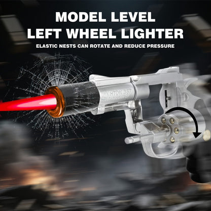 Windproof Butane Lighter with Adjustable Flame for Grilling, Camping and Outdoor Meals, with the Listed Configuration