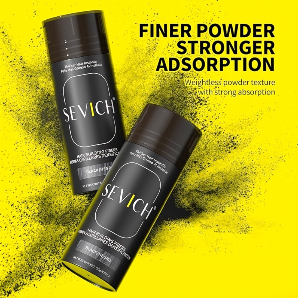 Hair Thickening Fibers Set 2-in-1 with Applicator Spray - Instant Volume & Fuller Look for Thinning Hair