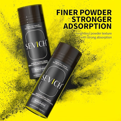 Hair Thickening Fibers Set 2-in-1 with Applicator Spray - Instant Volume & Fuller Look for Thinning Hair