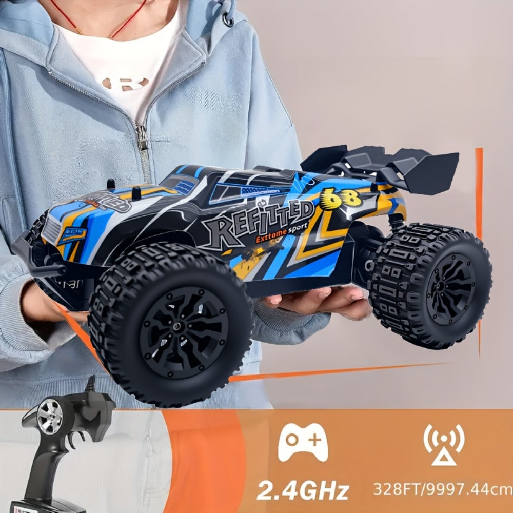 1:18 Scale RC Off-Road Car 35+ KM/H 4WD, 2.4GHz High Speed Remote Control Truck, Hobby Grade RC Racing Crawler for Kids & Adults
