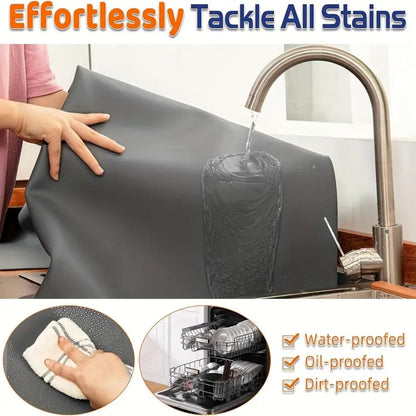Kitchen Counter Mat Heat Resistant Countertop Protector Pad Extra Large Cuttable Mat for Home Cooking, Dining and Outdoor Meals