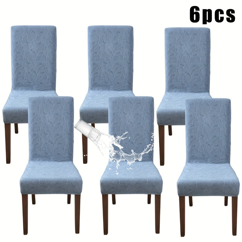 Stretch Dining Chair Covers Set of 4/6 – Plant Print Slipcovers for Dining Room Kitchen Chairs, Elastic Parsons Chair Protector, Home Decor