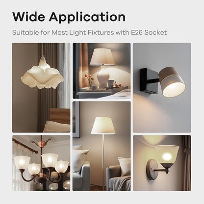 Dusk to Dawn LED Light Bulbs Photocell Sensor Auto On Off – 9W 60W Equivalent E26 Base 5000K for Home, Desk and Accent Lighting